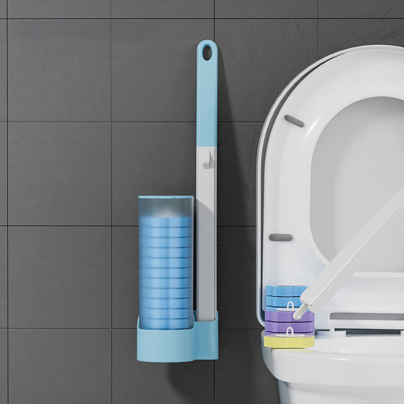Blue Set( Toilet brush+Brush rod+6PCS Ocean Brush head)