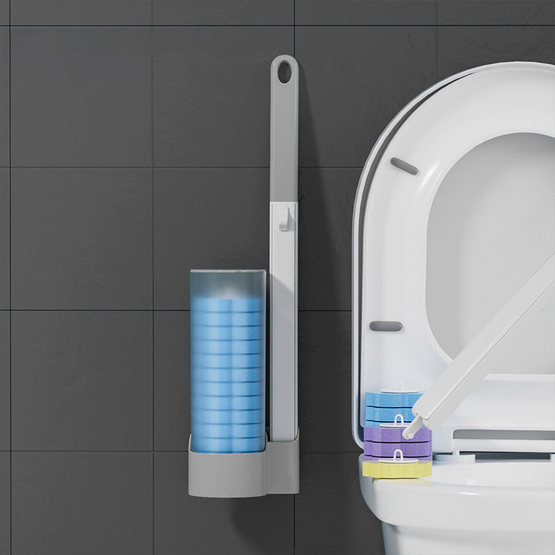 Grey Set( Toilet brush+Brush rod+6PCS Ocean Brush head)